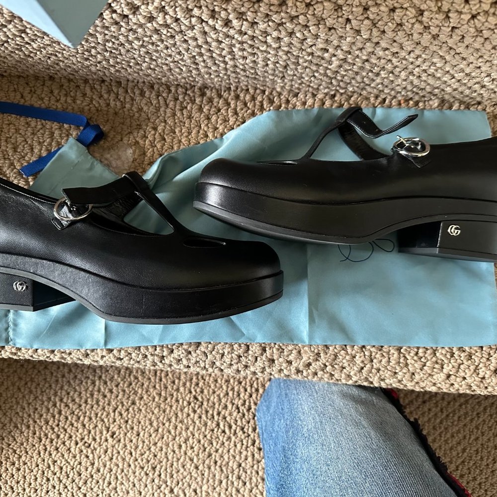 Black Gucci Mary Janes 39.5 - Picture 7 of 7